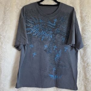Men's Gray Graphic T-Shirt